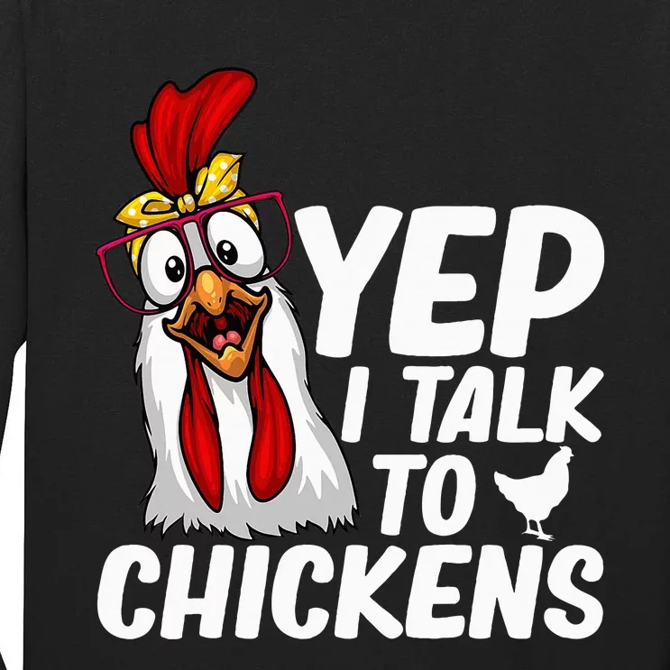 Cute Chicken Art Chicken Farmer Lovers Tall Long Sleeve T-Shirt