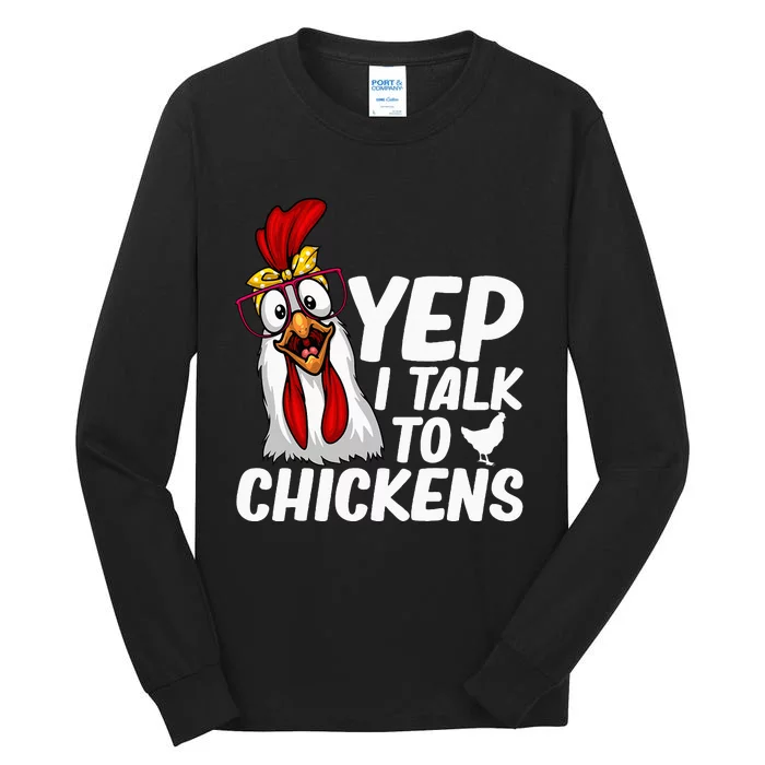 Cute Chicken Art Chicken Farmer Lovers Tall Long Sleeve T-Shirt