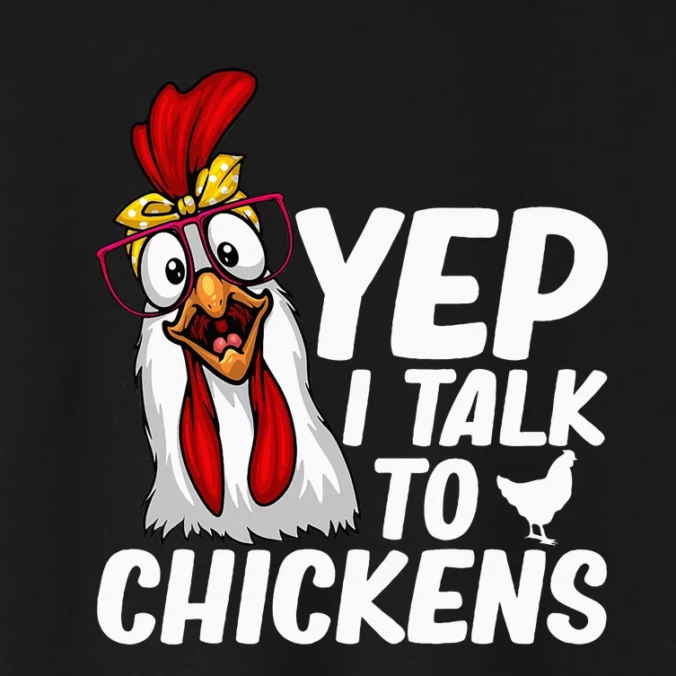 Cute Chicken Art Chicken Farmer Lovers Women's Crop Top Tee