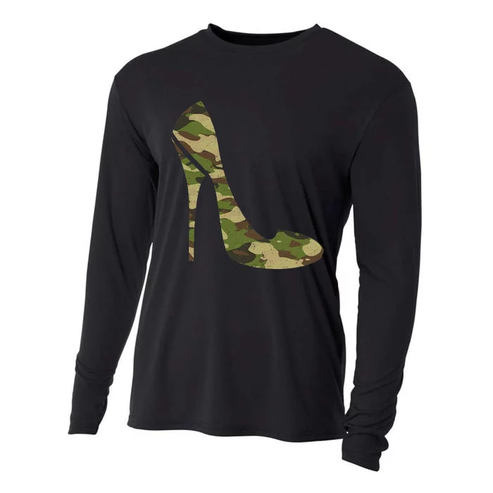 Cool Camouflage Art For Wo Girl Camo Clothes Costume Camo Cooling Performance Long Sleeve Crew