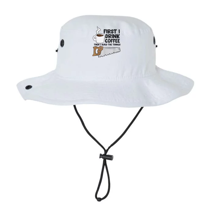 Carpenter Coffee And Woodworking Drinking Coffee Woodworker Legacy Cool Fit Booney Bucket Hat