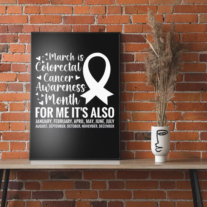 Colorectal Cancer Awareness Month Colon Cancer Survivor Poster