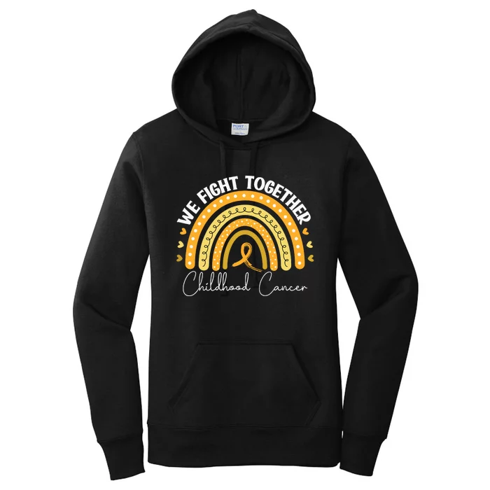 Childhood Cancer Awareness Gold Ribbon Women's Pullover Hoodie