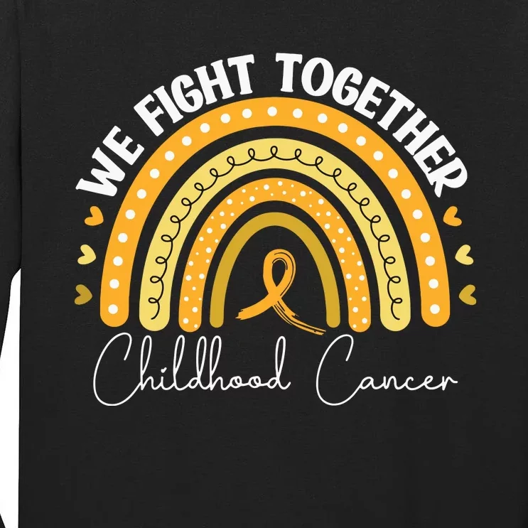 Childhood Cancer Awareness Gold Ribbon Tall Long Sleeve T-Shirt