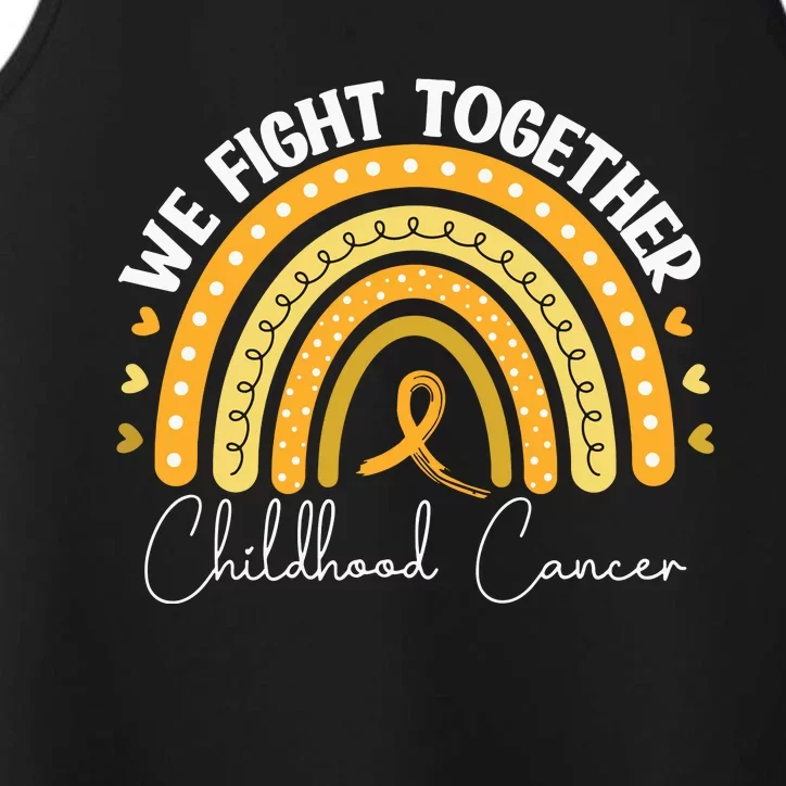 Childhood Cancer Awareness Gold Ribbon Performance Tank