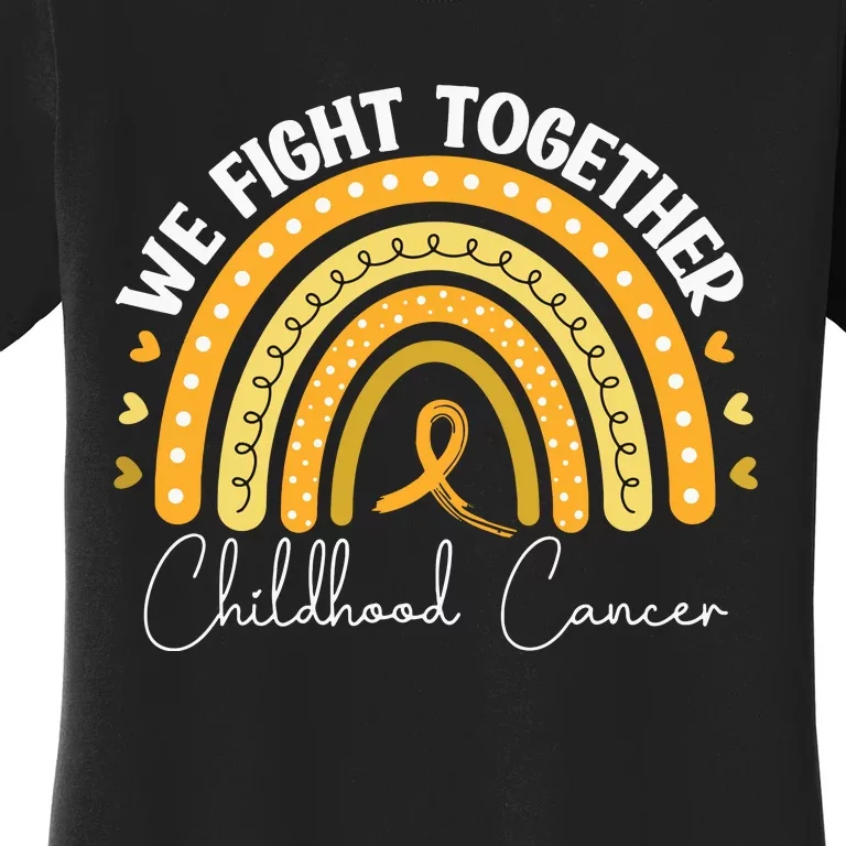 Childhood Cancer Awareness Gold Ribbon Women's T-Shirt