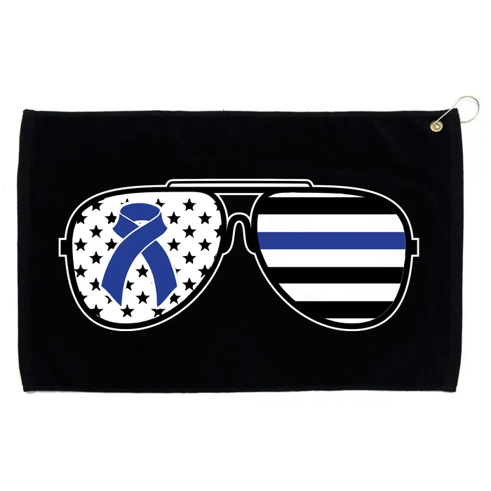 Colon Cancer Awareness Month Sunglasses Grommeted Golf Towel