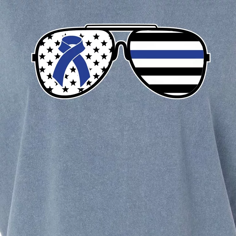 Colon Cancer Awareness Month Sunglasses Garment-Dyed Women's Muscle Tee