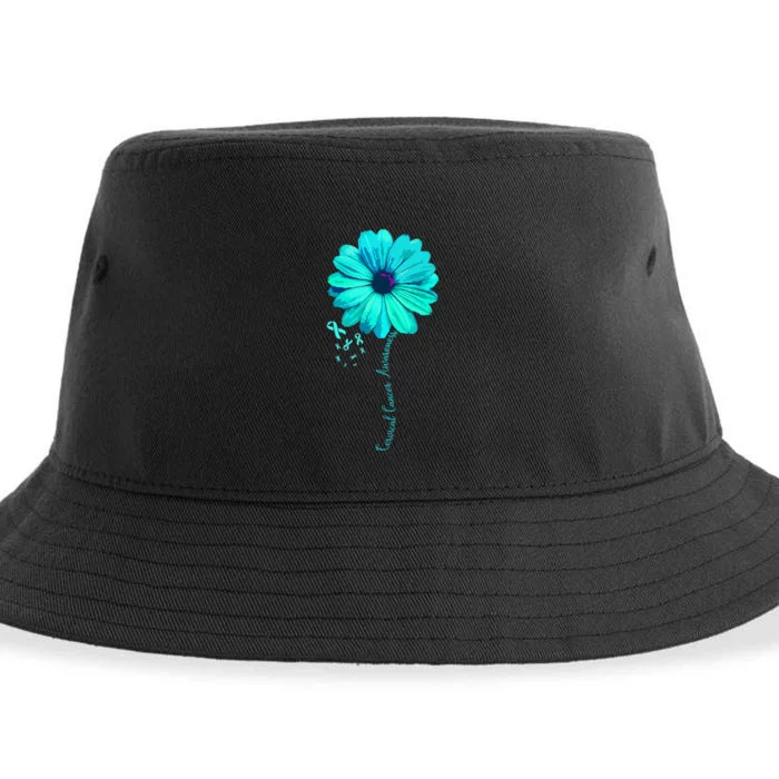 Cervical Cancer Awareness Family Survivor Pretty Gift Sustainable Bucket Hat