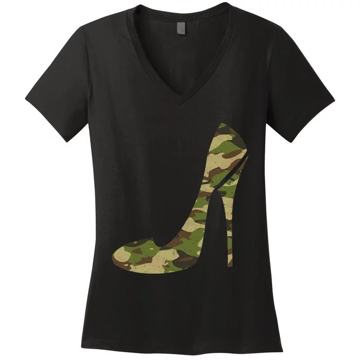 Cool Camouflage Art For Wo Girl Camo Clothes Costume Camo Women's V-Neck T-Shirt