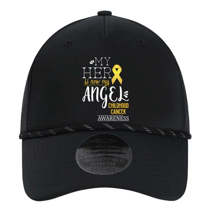 Childhood Cancer Awareness My Hero Is Now My Angel Tee Gift Performance The Dyno Cap