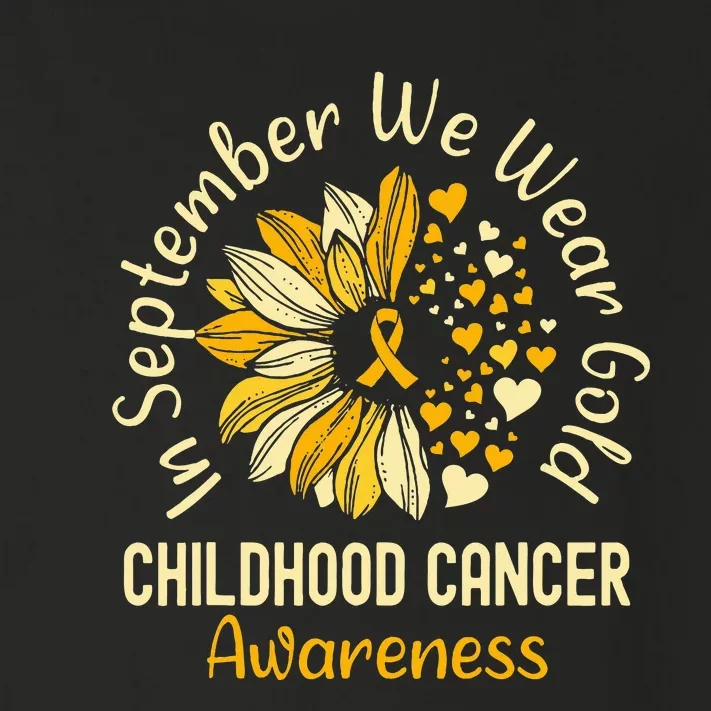 Childhood Cancer Awareness In September We Wear Gold Toddler Long Sleeve Shirt