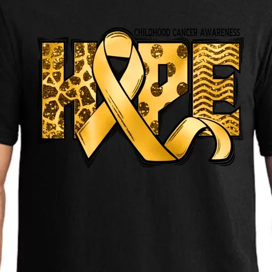 Childhood Cancer Awareness Hope In September We Wear Gold Gift Pajama Set