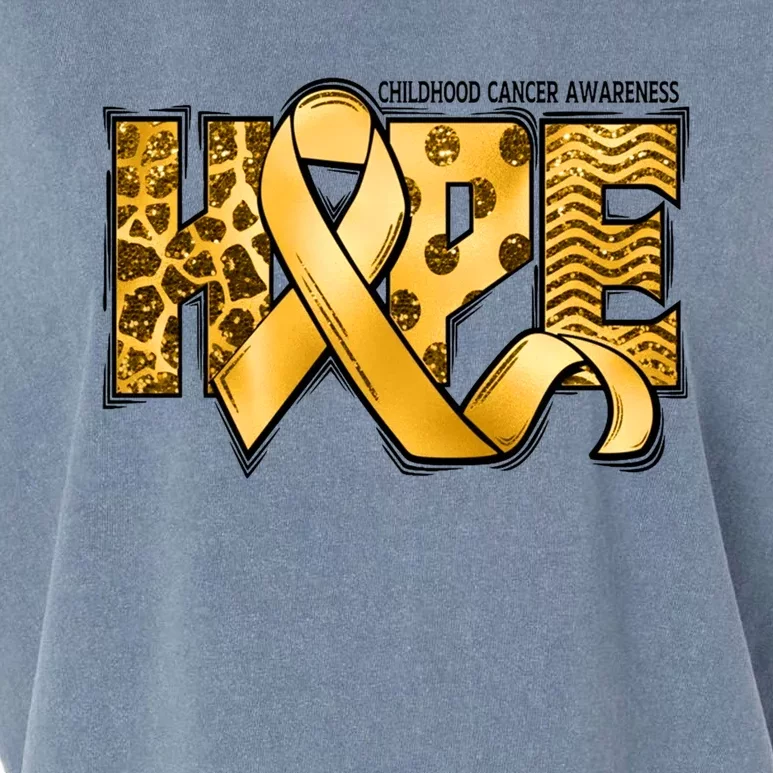 Childhood Cancer Awareness Hope In September We Wear Gold Gift Garment-Dyed Women's Muscle Tee