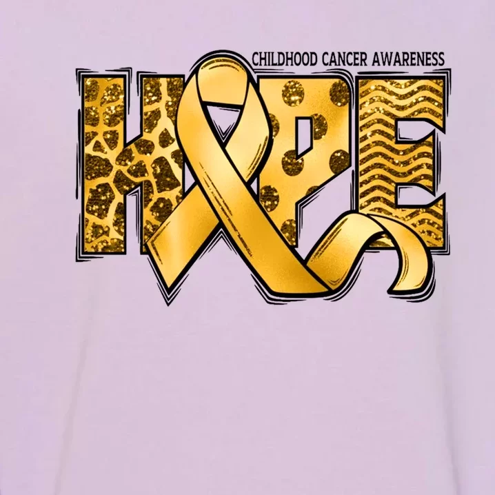 Childhood Cancer Awareness Hope In September We Wear Gold Gift Garment-Dyed Sweatshirt