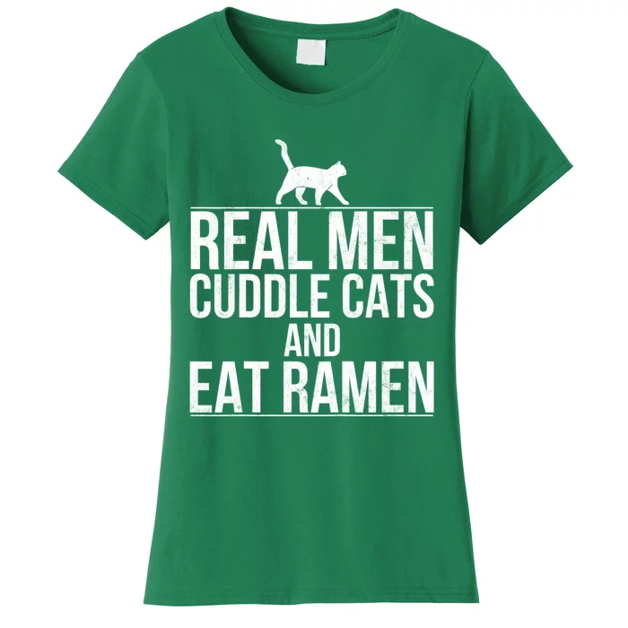 Cuddle Cats And Eat Ramen Women's T-Shirt