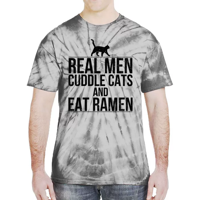 Cuddle Cats And Eat Ramen Tie-Dye T-Shirt