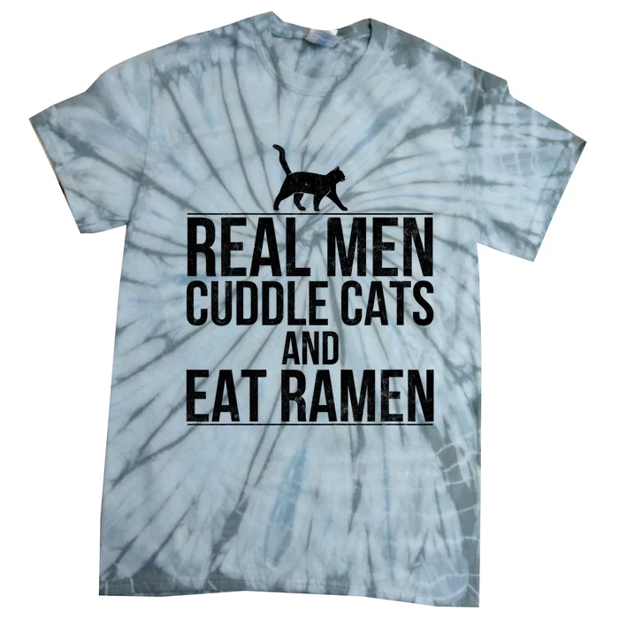 Cuddle Cats And Eat Ramen Tie-Dye T-Shirt