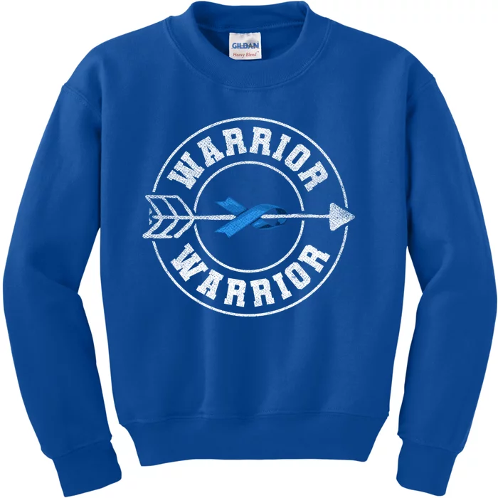 Colon Cancer Awareness Colonoscopy Warrior Survivor Gift Kids Sweatshirt