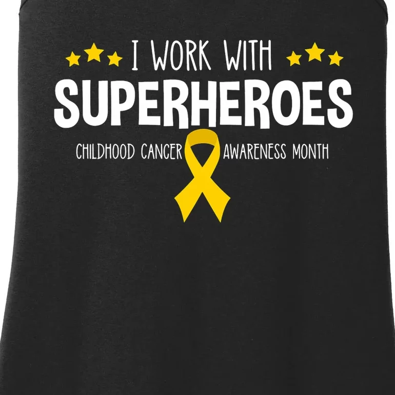 Childhood Cancer Awareness Rn Nurse Pediatric Oncology Ladies Essential Tank