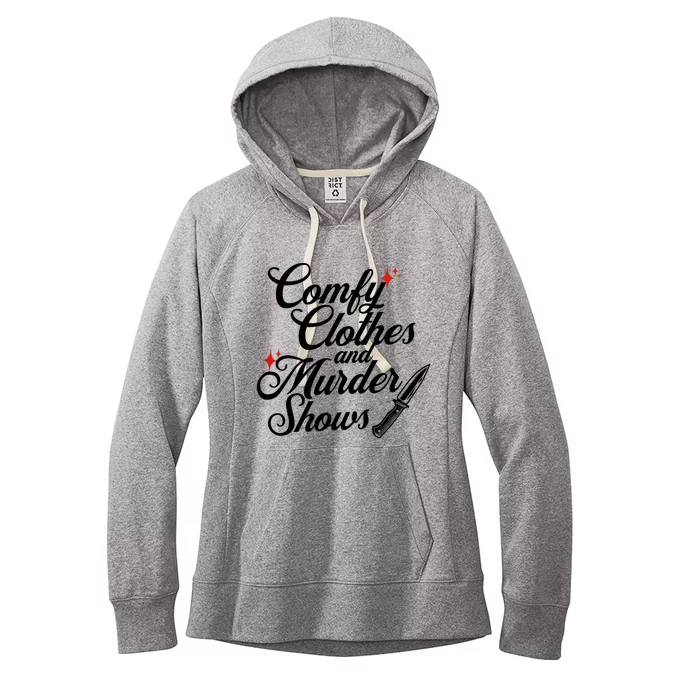 Comfy Clothes And Murder Shows Women's Fleece Hoodie