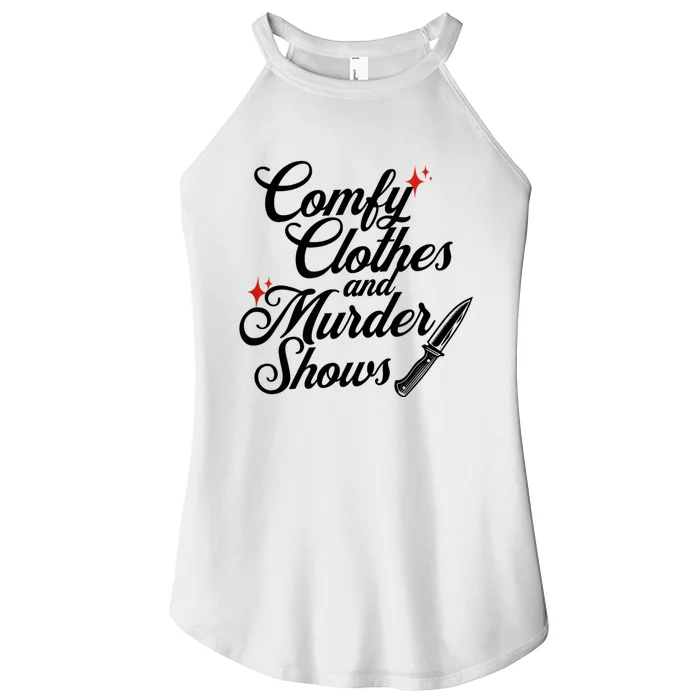 Comfy Clothes And Murder Shows Women’s Perfect Tri Rocker Tank