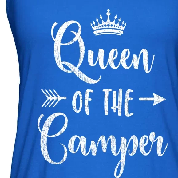 Cute Camping Accessory Rv Queen Of The Camper Funny Gift Ladies Essential Flowy Tank