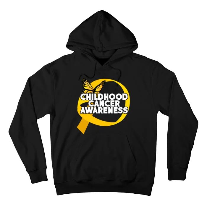 Childhood Cancer Awareness Butterfly Ribbon Hoodie