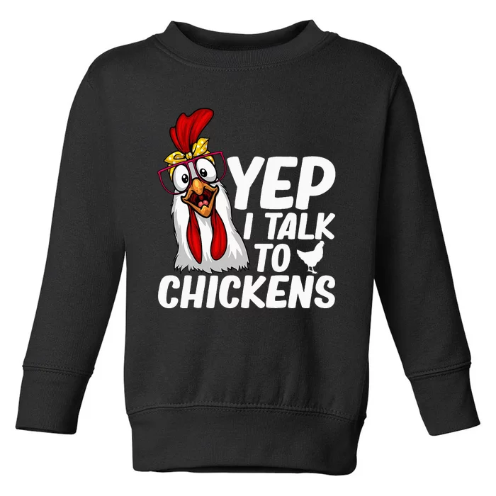 Cute Chicken Art Chicken Farmer Lovers Toddler Sweatshirt