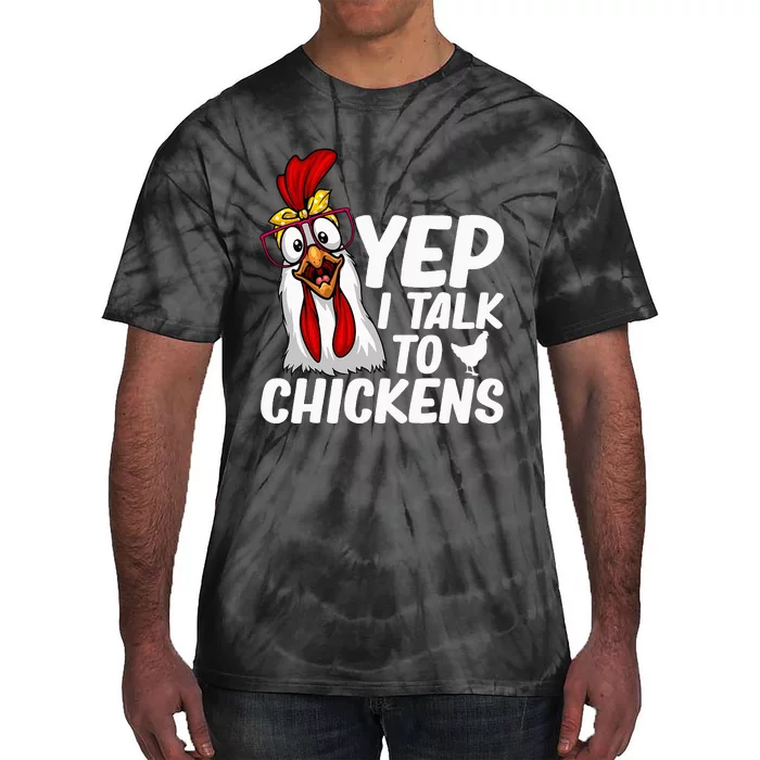 Cute Chicken Art Chicken Farmer Lovers Tie-Dye T-Shirt