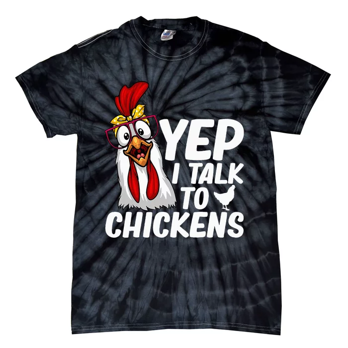 Cute Chicken Art Chicken Farmer Lovers Tie-Dye T-Shirt