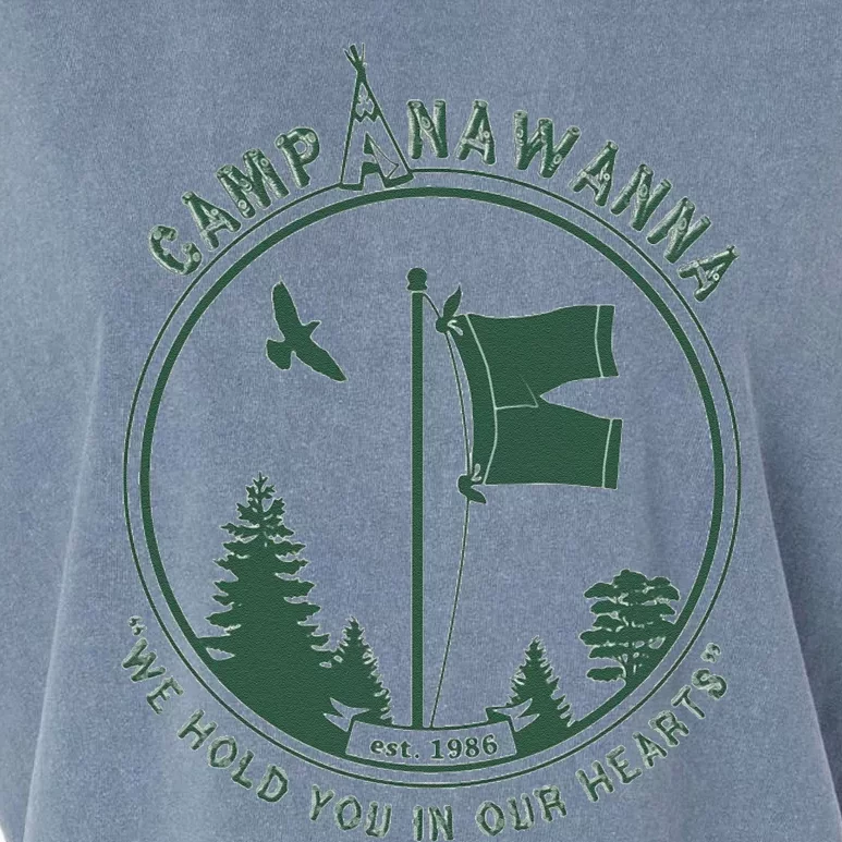 Camp Camping Anawanna Retro Camp Gift Garment-Dyed Women's Muscle Tee