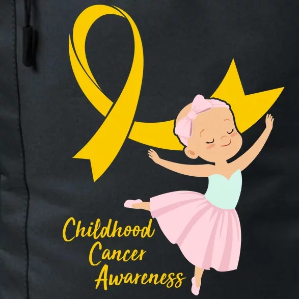 Childhood Cancer Awareness Yellow RIbbon Ballerina Daily Commute Backpack