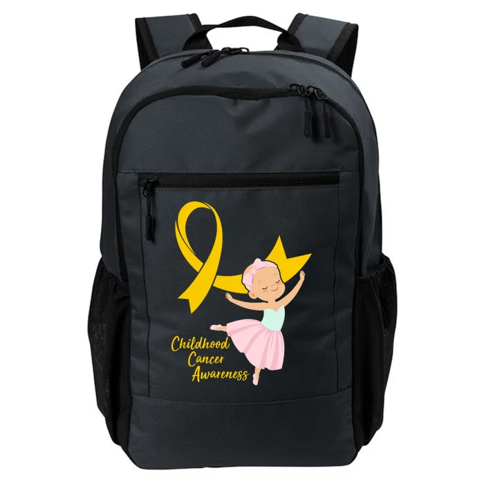 Childhood Cancer Awareness Yellow RIbbon Ballerina Daily Commute Backpack