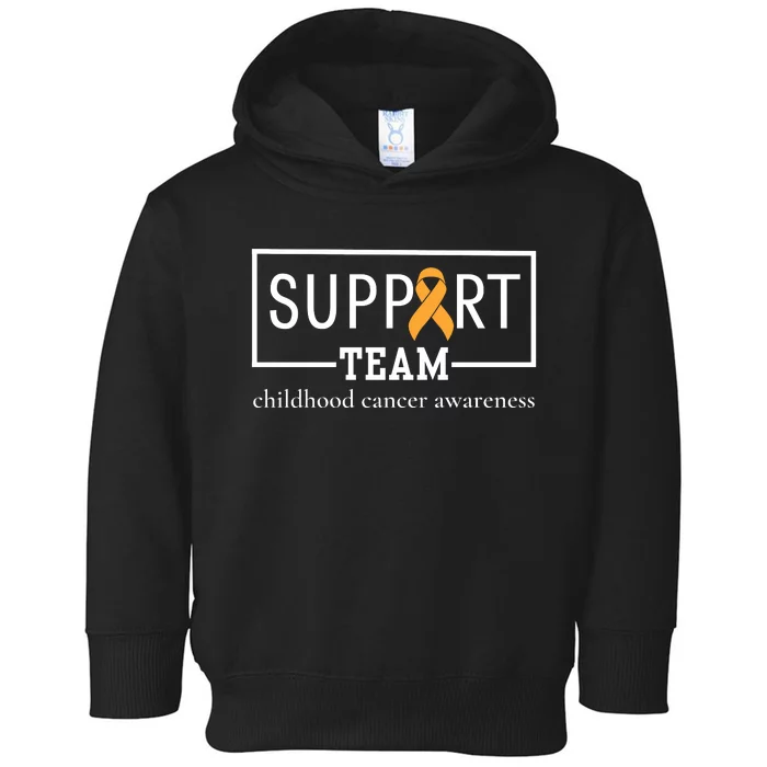 Childhood Cancer Awareness Support Team Toddler Hoodie