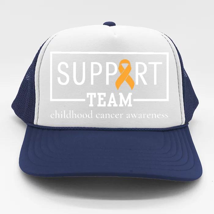 Childhood Cancer Awareness Support Team Trucker Hat