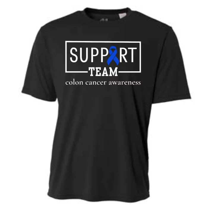 Colon Cancer Awareness Support Team Cooling Performance Crew T-Shirt