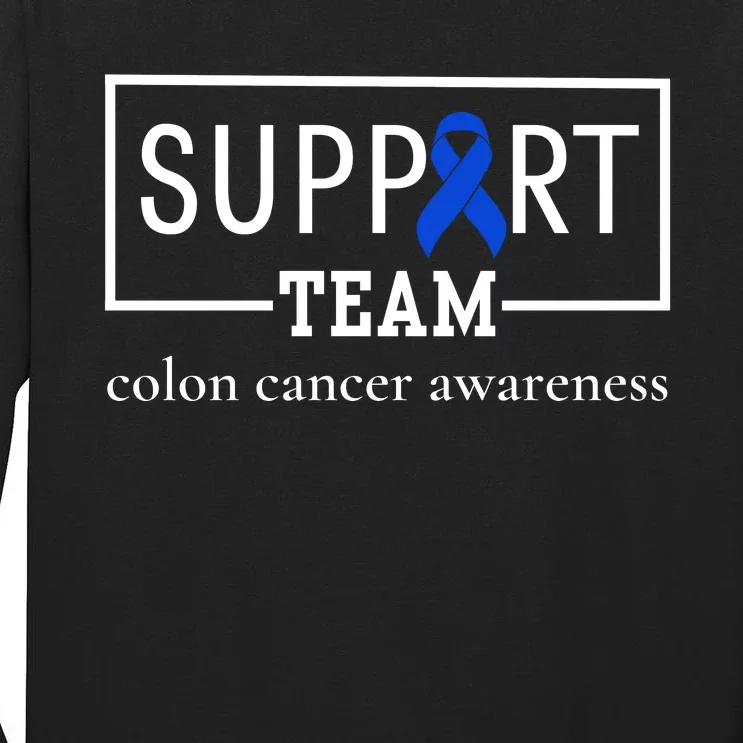 Colon Cancer Awareness Support Team Tall Long Sleeve T-Shirt