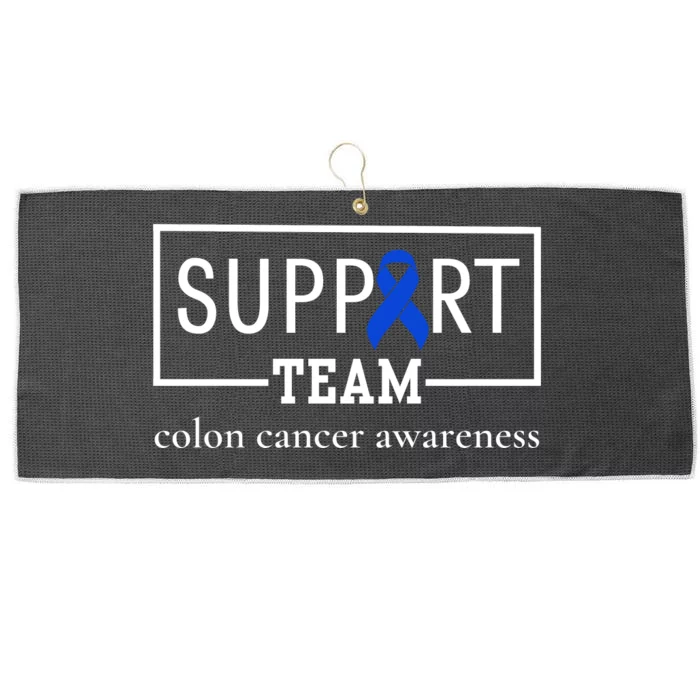 Colon Cancer Awareness Support Team Large Microfiber Waffle Golf Towel