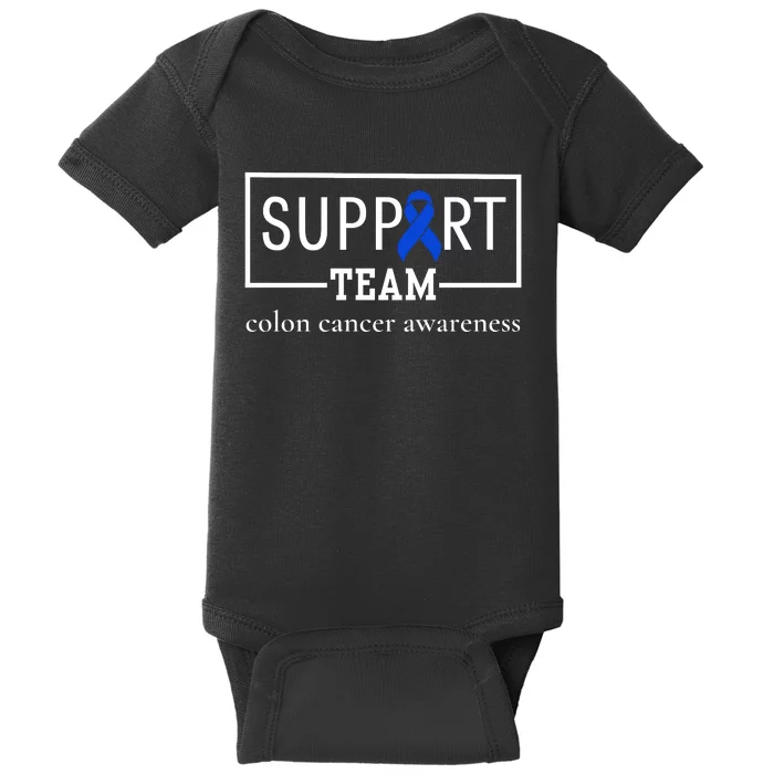 Colon Cancer Awareness Support Team Baby Bodysuit