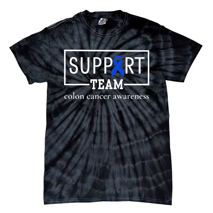 Colon Cancer Awareness Support Team Tie-Dye T-Shirt