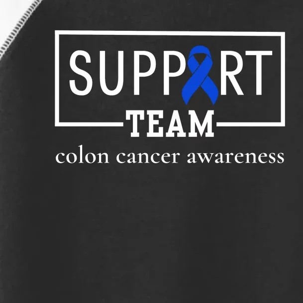 Colon Cancer Awareness Support Team Toddler Fine Jersey T-Shirt