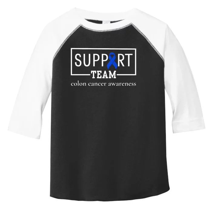 Colon Cancer Awareness Support Team Toddler Fine Jersey T-Shirt