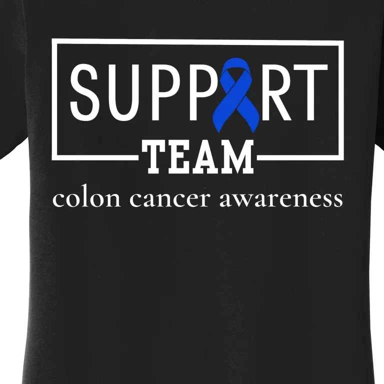 Colon Cancer Awareness Support Team Women's T-Shirt