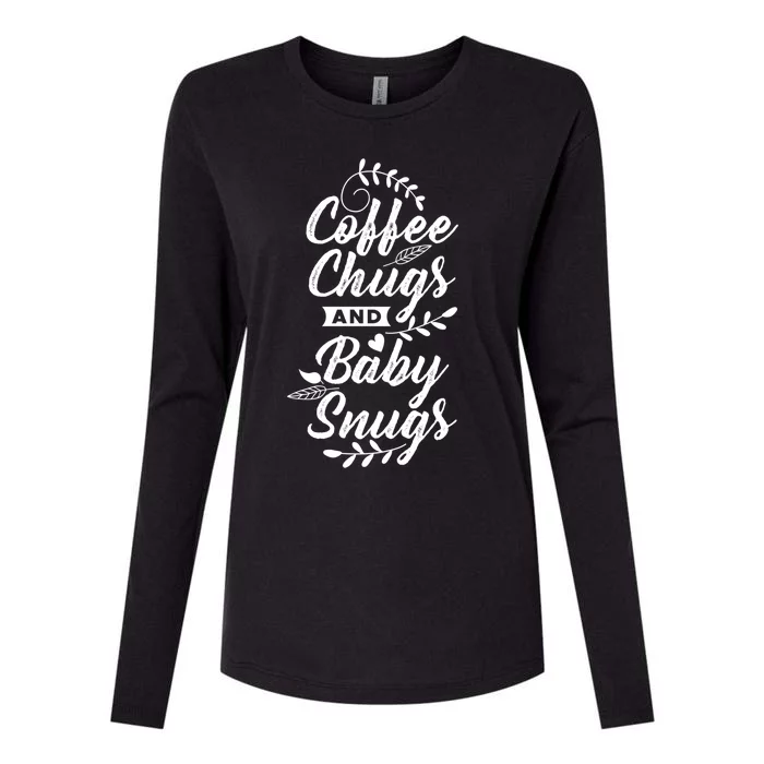 Coffee Chugs And Snugs Sitter Gift Womens Cotton Relaxed Long Sleeve T-Shirt