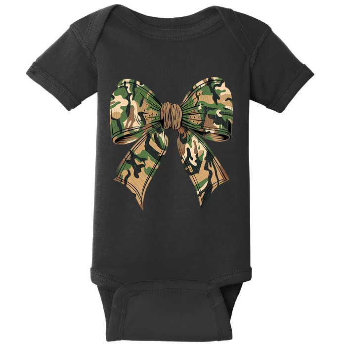 Camo Coquette Bow Hunting Camouflage Old Hunter Baby Bodysuit