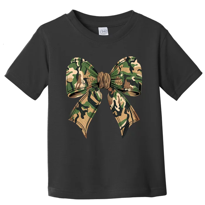 Camo Coquette Bow Hunting Camouflage Old Hunter Toddler T-Shirt