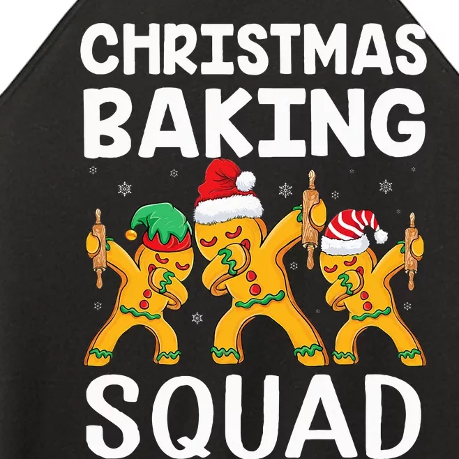 Christmas Cookie Baking Team Squad Dabbing Gingerbread Man Women’s Perfect Tri Rocker Tank