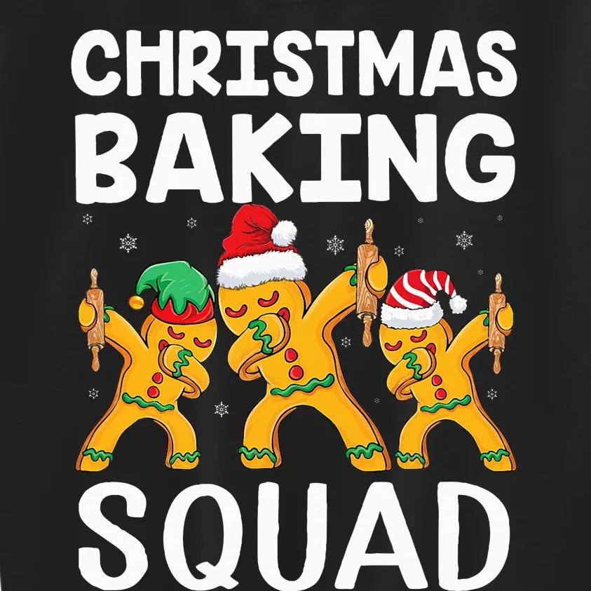 Christmas Cookie Baking Team Squad Dabbing Gingerbread Man Kids Sweatshirt