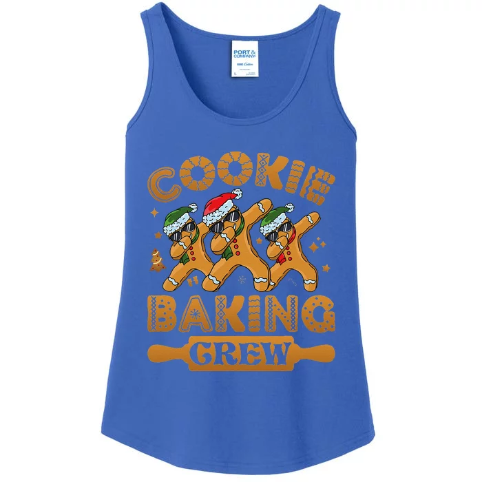 Christmas Cookie Baking Crew Xmas Pajamas Gingerbread Team Ladies Essential Tank